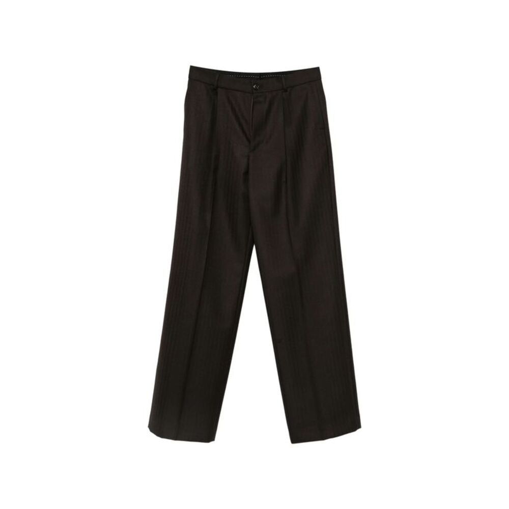 Dries Van Noten Brown Trousers - Wide-Leg Trousers Men